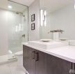 90平米房屋室内整体浴室柜装修案例图片