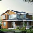 东南亚风格120方二层别墅外观装修设计图
