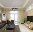 80平方简单客厅电视墙设计装修效果图