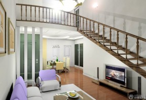70平米带阁楼小户型装修效果图 房屋楼梯设计图