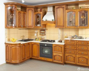 厨房装修设计效果图 美式古典实木家具