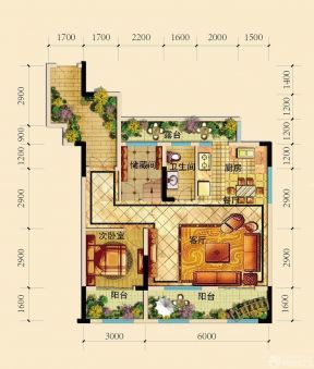 120平米独栋豪华别墅户型图