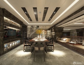 餐廳吊頂裝修效果圖 豪宅別墅圖片