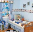 儿童套房蓝色墙面装修效果图片