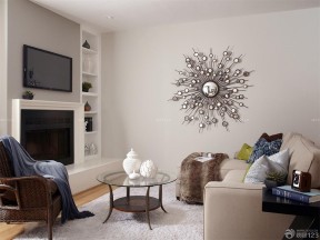 60平方两室一厅客厅装修效果图 电视背景墙设计效果图