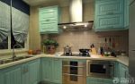 140平米家装厨房实木橱柜装修效果图