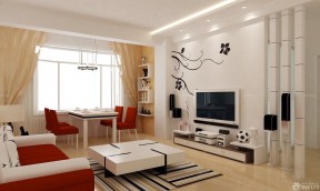 80平米小户型客厅装修效果图 现代简约风格家装图片