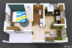 经典单身公寓房屋设计平面图欣赏