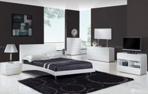 简约黑白风格120平米卧室装修效果图8万欣赏