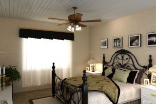 美式乡村风格80平米小户型卧室装修效果图