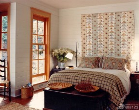 乡村风家居卧室挂毯装饰设计图片