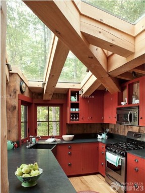 森林木屋图片 厨房装修样板房