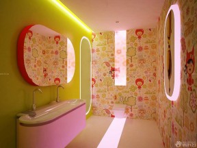 家装壁纸效果图 卫生间设计