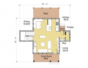 最新120平方米别墅跃层式住宅户型图