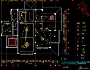 cad室内装修平面设计图