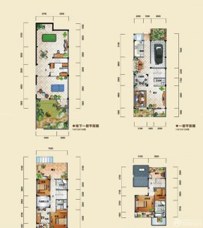 150平方三層獨棟別墅戶型圖大全