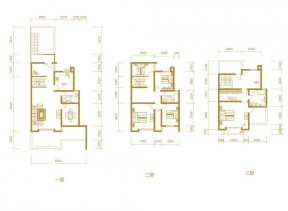150平方農(nóng)村三層小別墅戶型圖