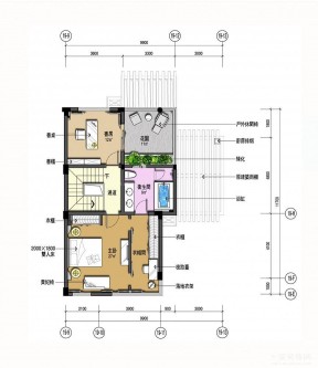 150平方独栋别墅结构户型图