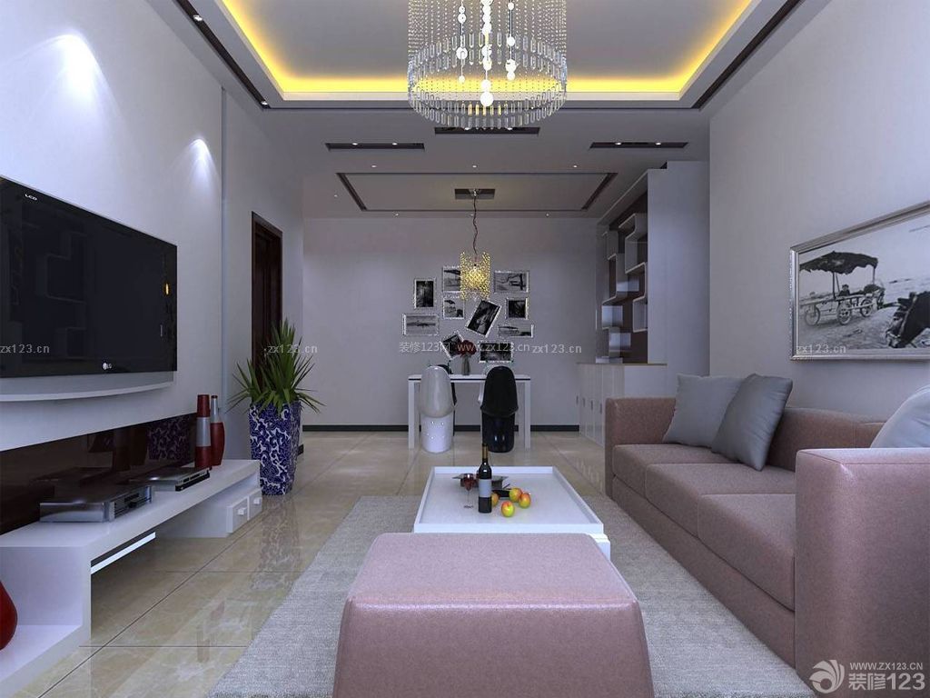 最新简约风格150多平米的房子客厅装修效果图大全