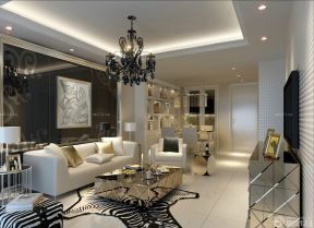 最新欧式风格150多平米的房子客厅装修效果图大全