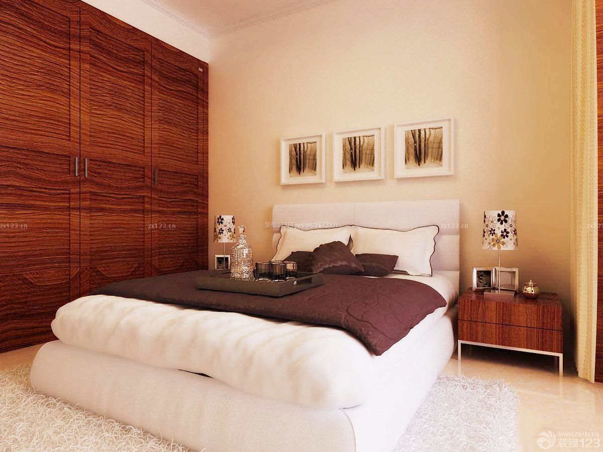 现代风格家装60平方小复式卧室装修图片欣赏