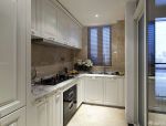 70平米两室一厅小厨房白色橱柜装修装饰效果图 
