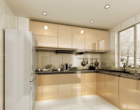 70平米两室一厅小厨房装饰效果图 咖啡色橱柜装修效果图片