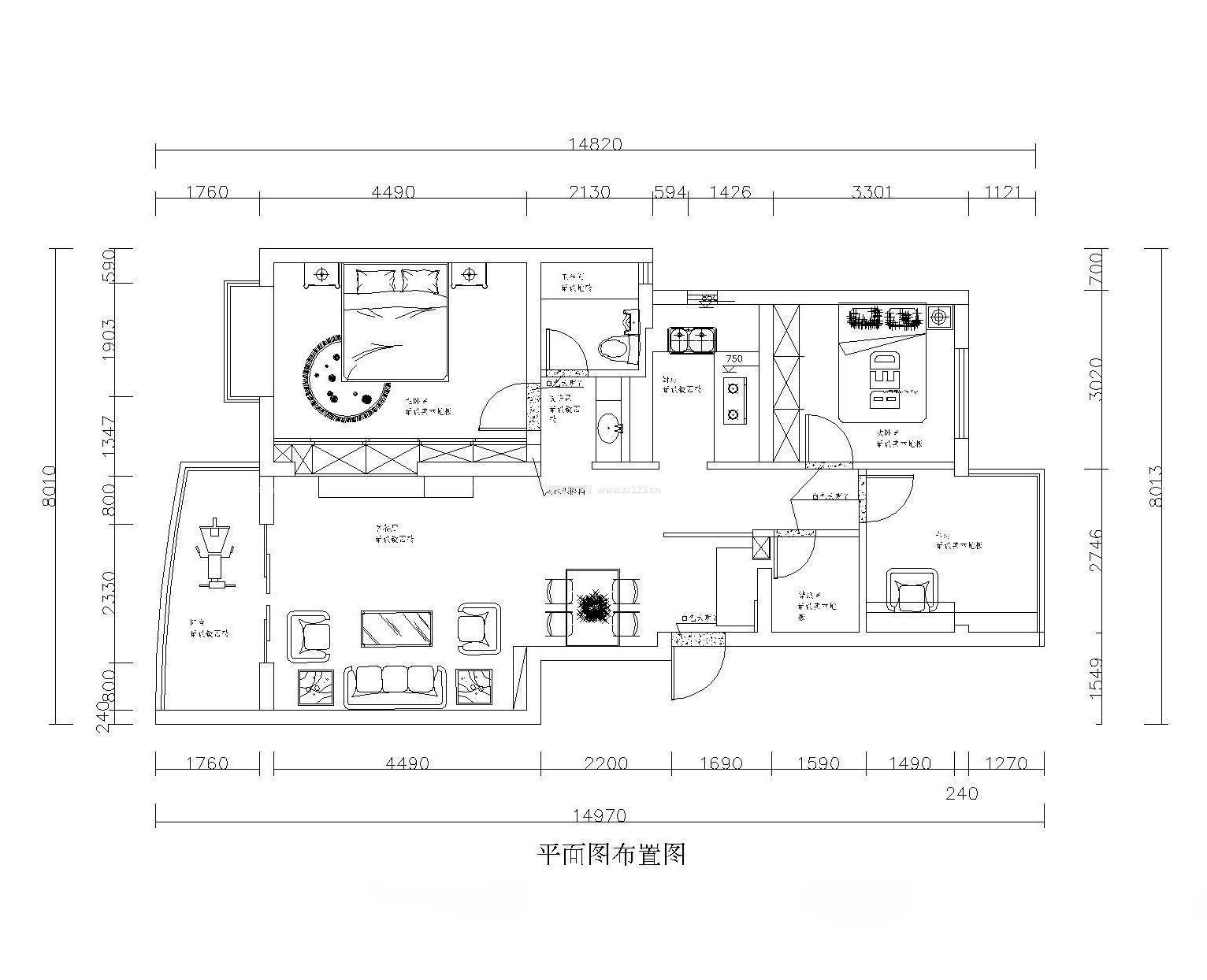 新農(nóng)村房屋室內(nèi)設(shè)計平面圖紙