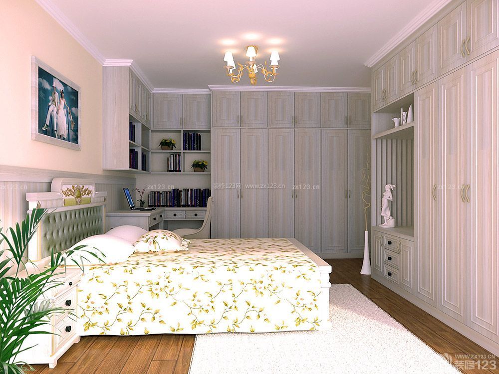 简欧风格150平米房子主卧室装修设计效果图