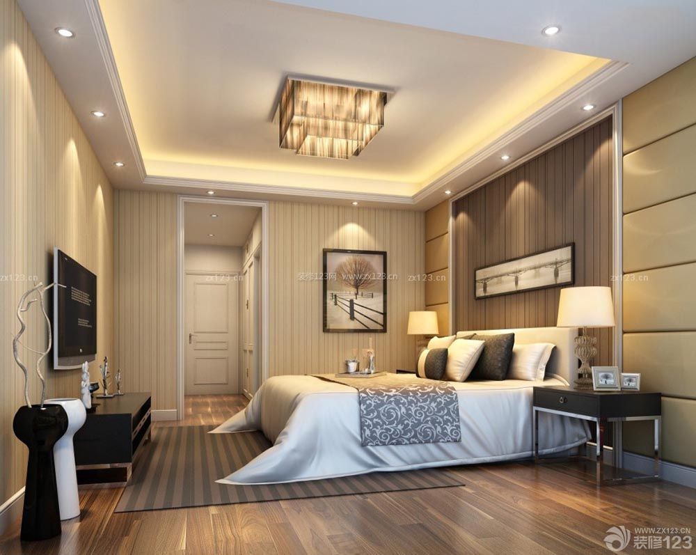 现代150平方米房子简约时尚卧室装修效果图欣赏