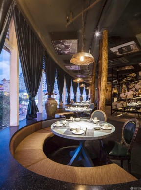 80后主題餐廳裝修效果圖 美式復(fù)古家具