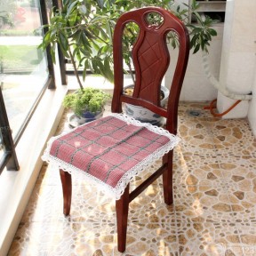 餐桌椅子毛线编织坐垫效果图