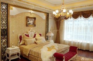 古典欧式风格80平米小户型卧室装修效果图片
