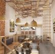 创意咖啡店抽象吊顶造型设计装修样板
