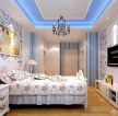 90平地中海风格新房卧室装修效果图片