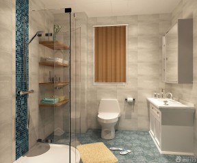 70平米小三房如何装修 玻璃淋浴间装修效果图