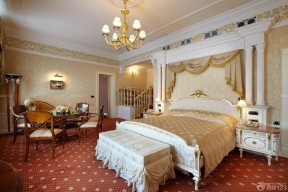 140平米套房装修 法式宫廷床装修效果图片