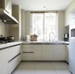 经典70平米小户型厨房白色橱柜装修效果图片