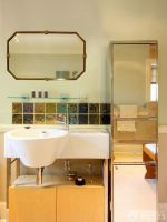 90平米房子卫生间镜子装修实景图