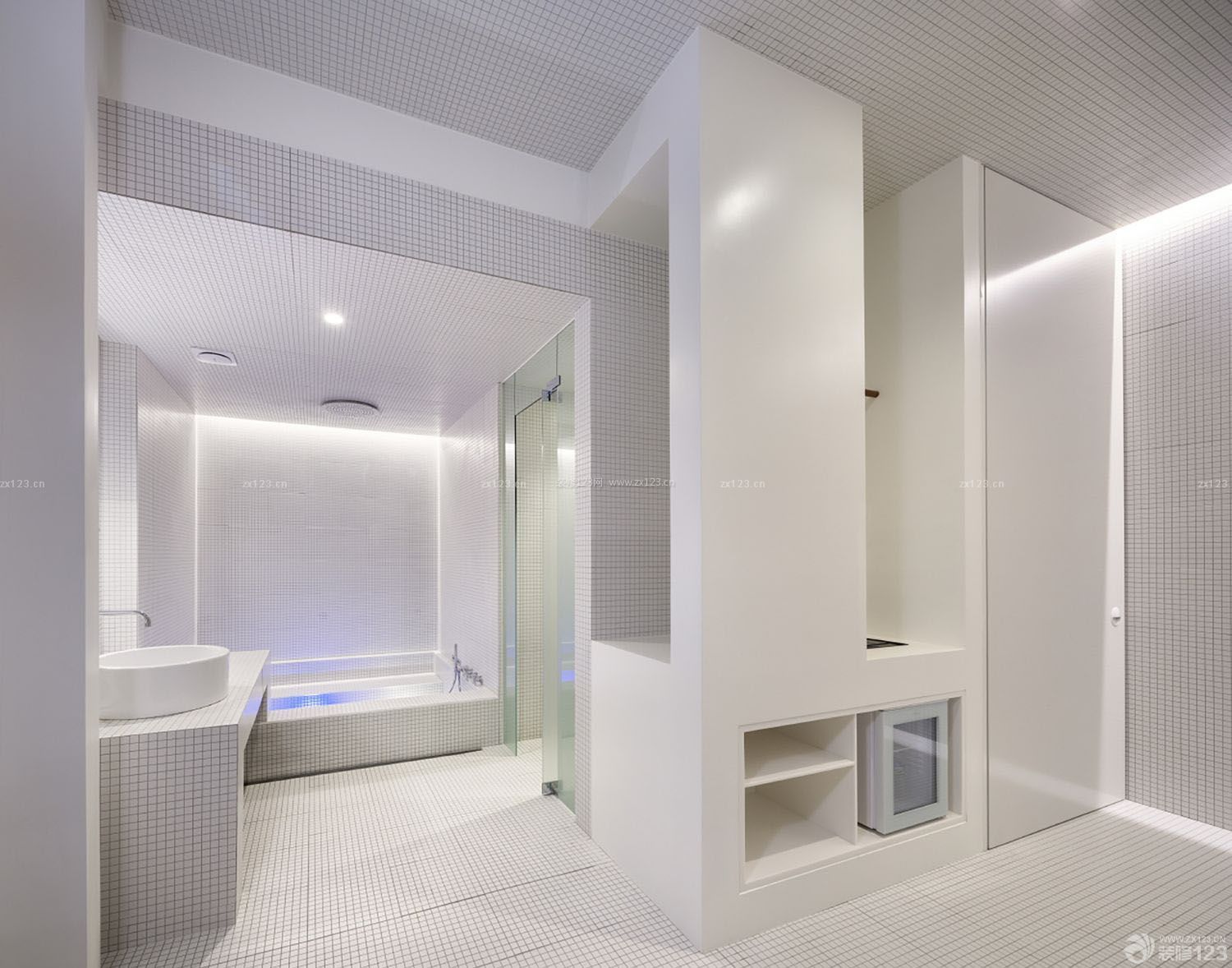 时尚简约150平米房子卫生间浴室装修效果图