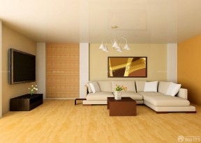 欧式房子装修效果图 浅棕色木地板装修效果图片