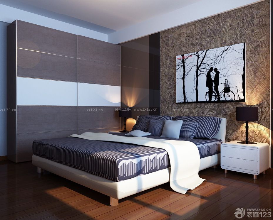 最新90平方米的房屋现代卧室装修效果图