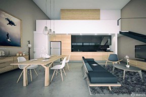 房子簡約裝修效果圖 客餐廳效果圖