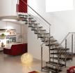 现代设计90平方复式楼楼梯扶手装修效果图