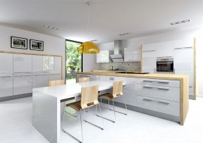 家庭房子装修图片 北欧风格开放式厨房