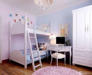 70平米二手房儿童房双层床装修效果图片