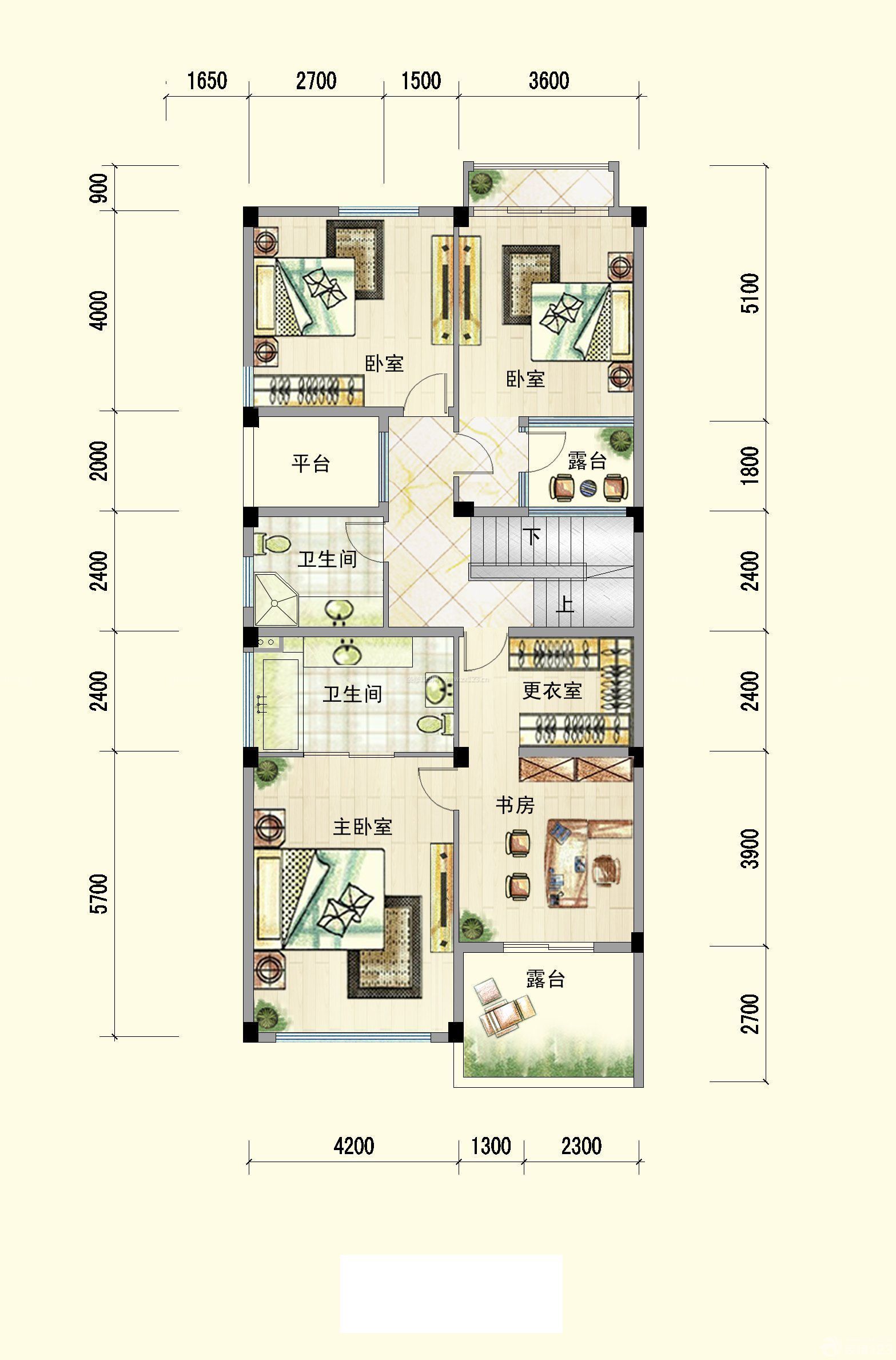 120平房屋平面设计图