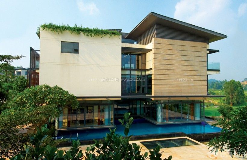 东南亚风格建筑别墅外观图片