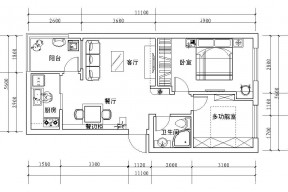 兩居室80平方米別墅戶型圖大全2014圖片