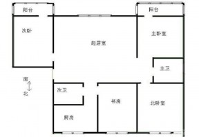 簡約80平方米別墅戶型圖設計